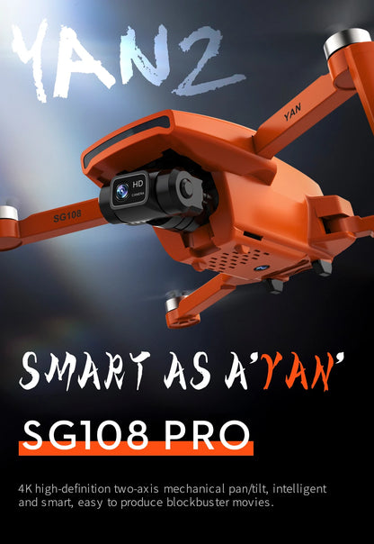 SG108 Pro Drone 2-axis Gimbal Brushless 4K Professional 5G WIFI FPV Rc Quadcopter 26mins 1.2km