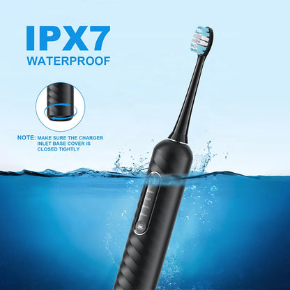 3-in-1 Sonic Electric Toothbrush Water Flosser 38K VPM 4 Cleaning Modes Teeth Whitening Gum Care IPX7 Medium Tartar Removal