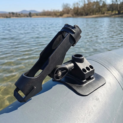 Inflatable Boat Dinghy Raft Fishing Rod Rack Holder Device Pole Pvc Sup Board Kayak Fixer Fix Mount 360 Degree