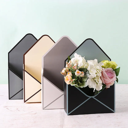 Yiwu China Suppliers Cheap Wholesale Folding Envelope Type Cardboard Paper Luxury Envelope Flower Packing Box for Mother's Day