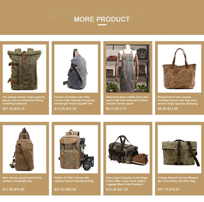 Soft Batik Canvas Men's Business Briefcase 15.6 Inch Computer Bag Retro Casual Handheld Shoulder Crossbody Bag