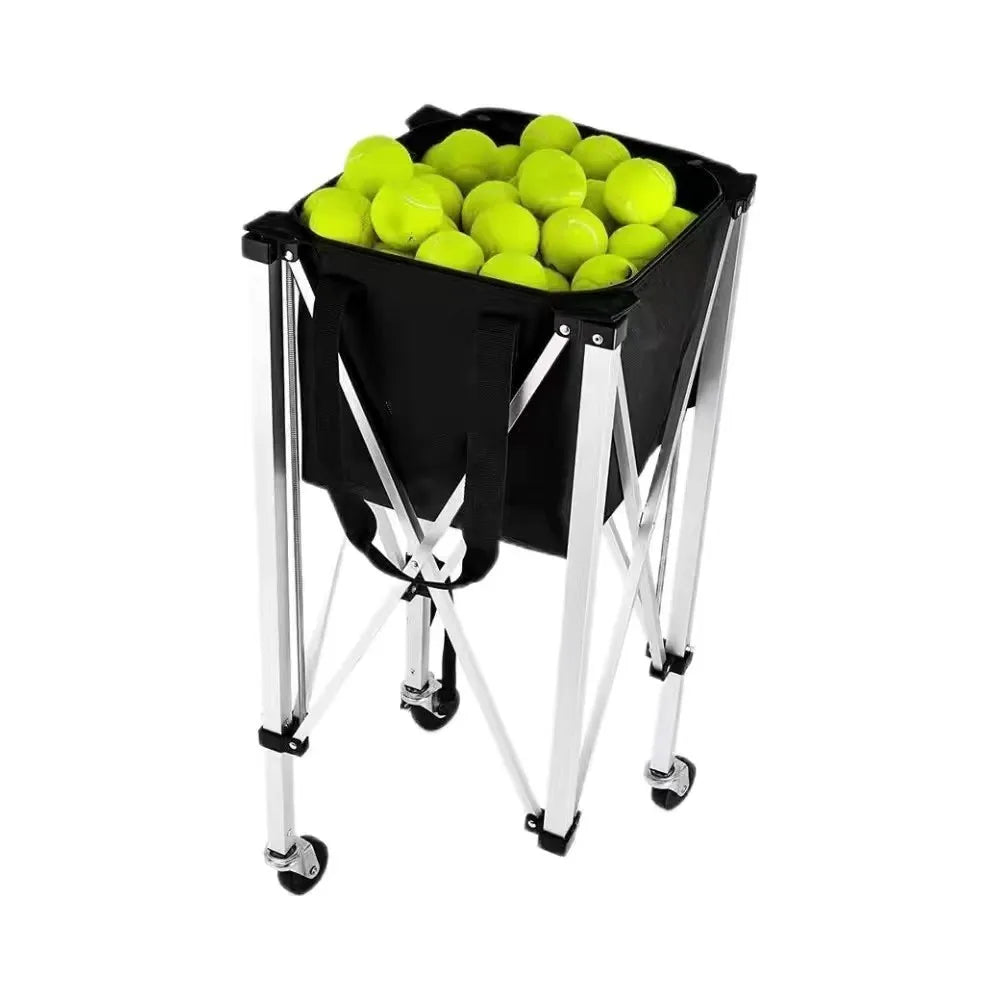 Portable Tennis Ball Cart Bag Premium Practice Hopper Pickleball Lightweight Easy Bag Removal Pickleball Cart Bag