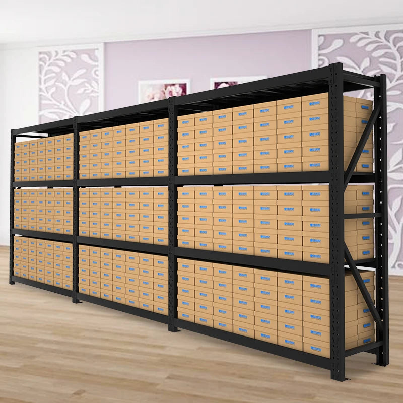 Warehouse Racking 4 Tiers Load Capacity 150kg Adjustable Metal Steel Racking Warehouse Storage Pallet Racking