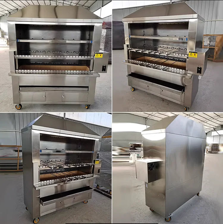 Commercial Charcoal Rotisserie|best Quality Barbecue Machine| Brazilian Grill Machine Price