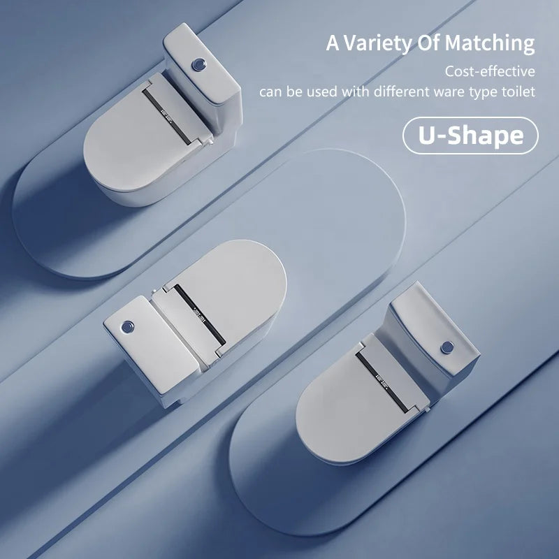 U Shape Ultra Slim Smart Toilet Seat Premium Version Auto Washing Cover Lid Intelligent Heated Toilet Seat With Remote
