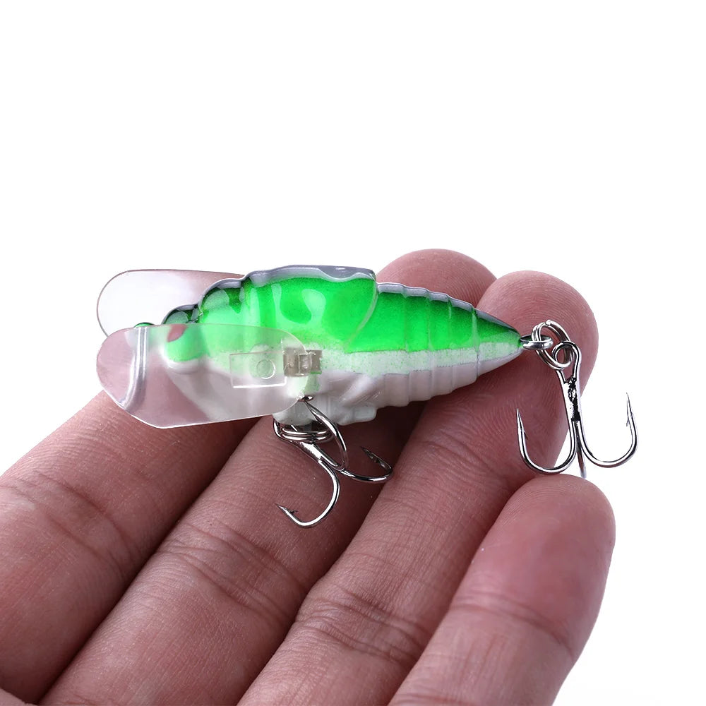 4cm/6.4g  Swing Finishg Cricket Insect Bait Minnow Hard Lure Fishing Isca