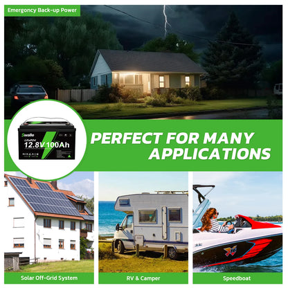 EU US Stock 12v 24v 48v 100ah 200ah 300ah 400ah Photovoltaic Car Solar Lithium Ion Lifepo4 Battery Pack