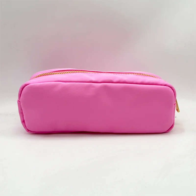 RTS Stock Nylon Girls Durable Colorful Simple School Bag Holder Storage Pouch Bag Gift Cute Marker Pen Classic Slim Pencil Case