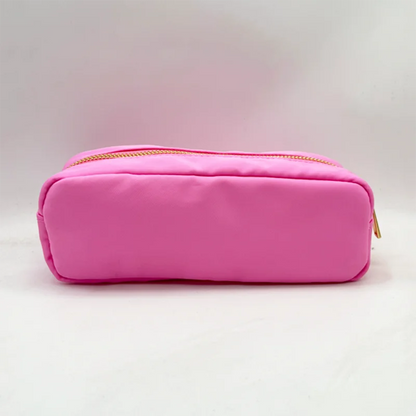 RTS Stock Nylon Girls Durable Colorful Simple School Bag Holder Storage Pouch Bag Gift Cute Marker Pen Classic Slim Pencil Case