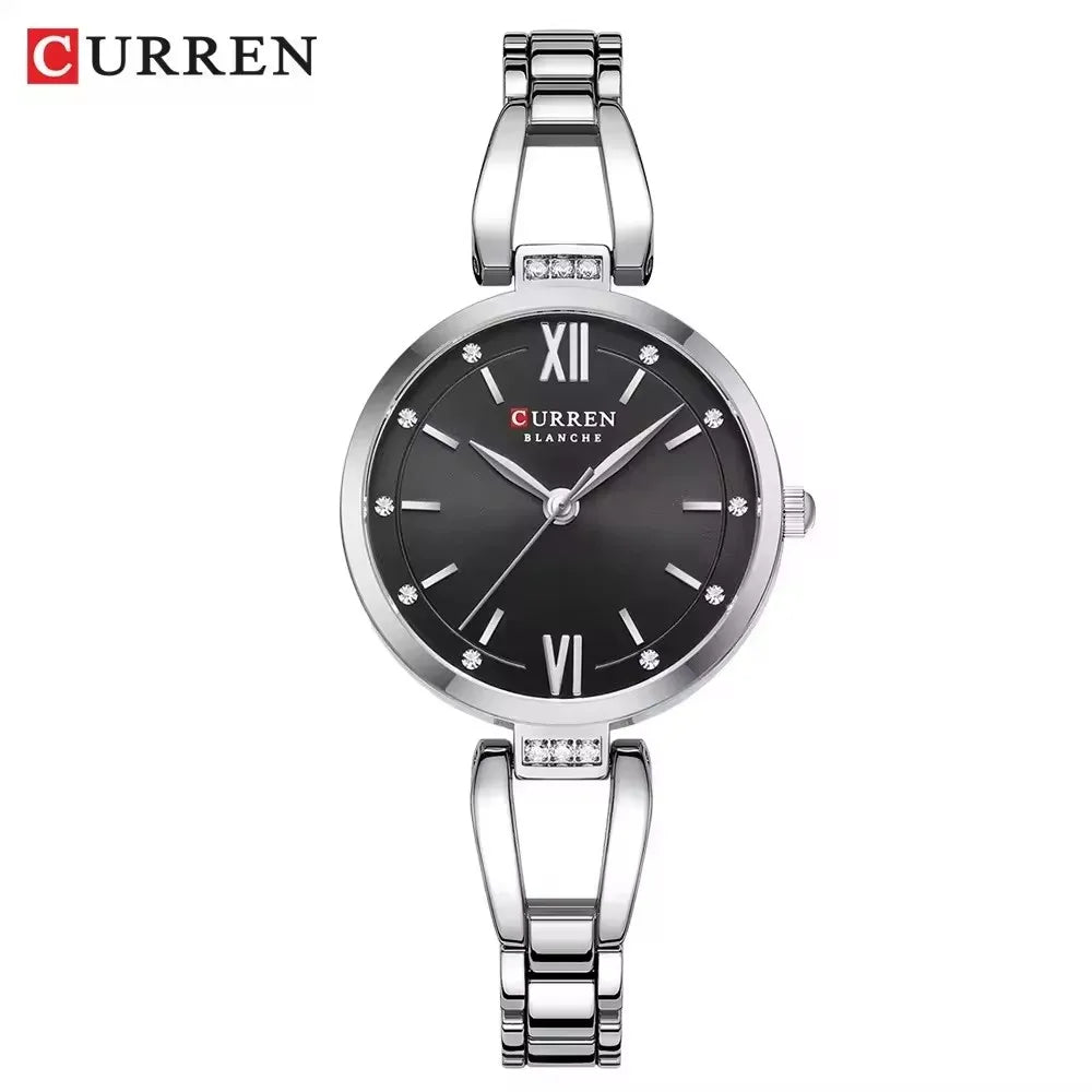 CURREN 9092 Luxury Bracelet Women's Watches Elegant Gold High Quality Stainless Steel Waterproof Female Quartz Wrist Watch