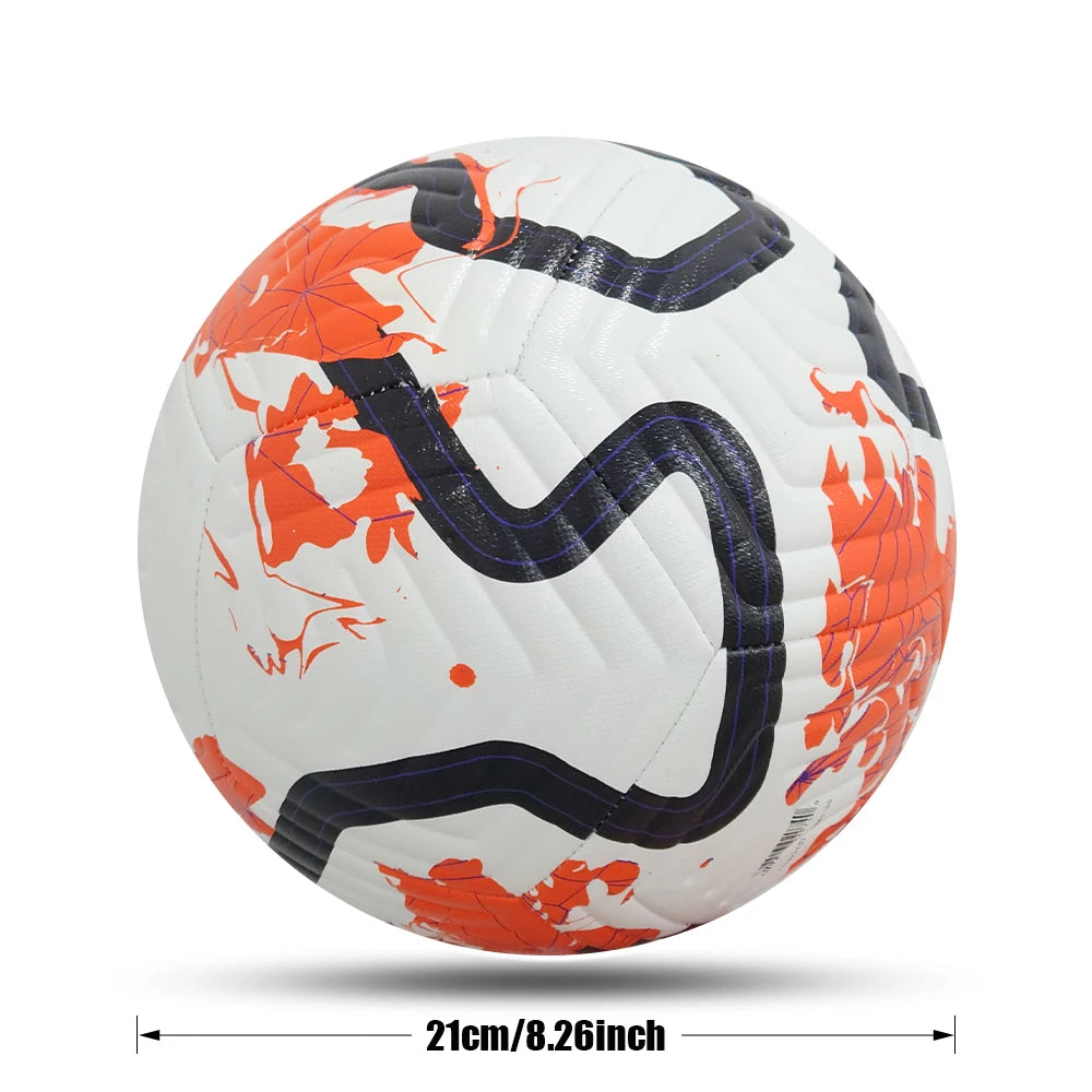 High Quality Machine Stitched PU Leather Football Size 5 Professional Sport Training Game Football Ball Soccer Balls for Outdoor