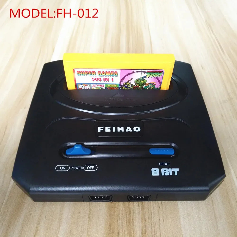 FH-012 Retro TV Video Game Console For 8bit for FC/Dendy Games with Two Gamepads support yellow game cartridge