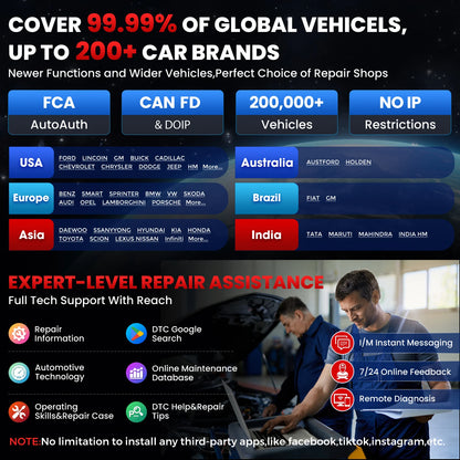 USA EU Warehouse 2026 Launch Latest Version X431 Pro V5.0 BT  Auto Diagnostic Tool for All Cars