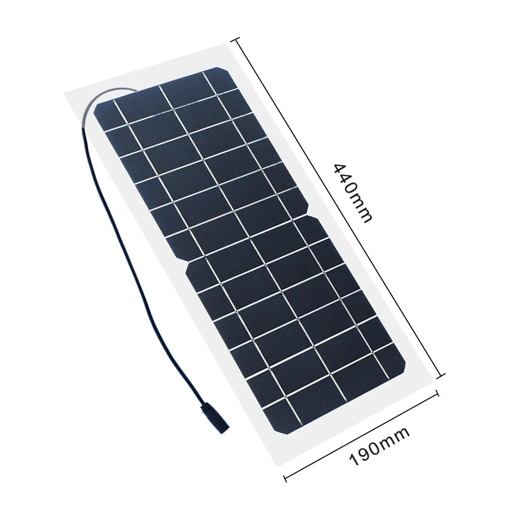 18V 10W Solar Panel Charger Complete Outdoor Camping Mountaineering Travel Solar kit Portable Power Supply For Phone Charging