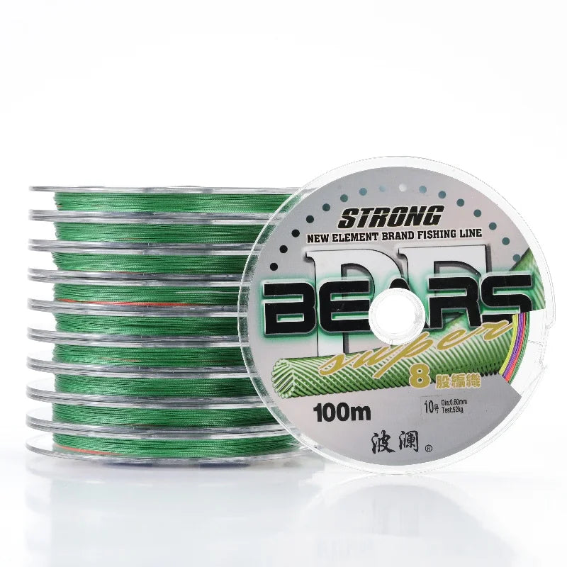 8 Strands Multicolor  1000m PE Fishing Line Super Strong  BRAIDED FISHING LINE