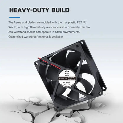9225 High Speed Brushless Industrial DC Motor Axial Flow Cooled DC 12v  Brushless Fan
