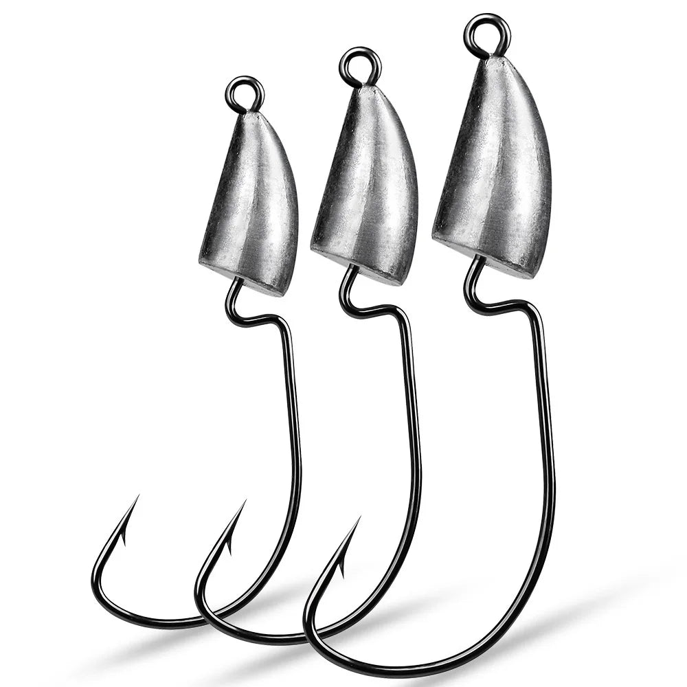 5pcs/bag 5g 7g 10g 14g Sharp-hooks Tip Strongness Root Original Lead Crank Lead Head Hook Fishing Hook
