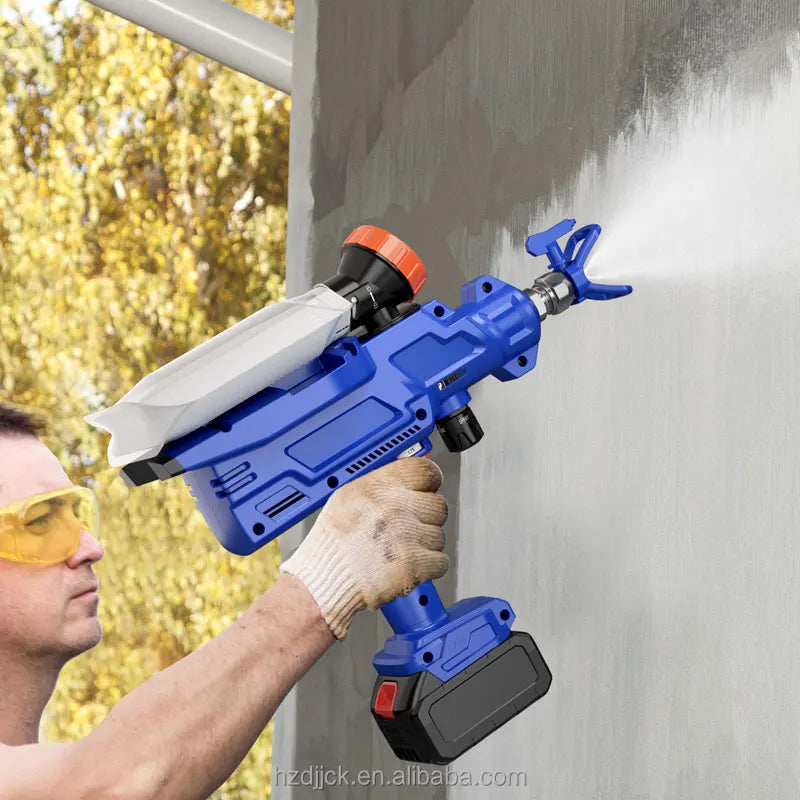 Hanxuan Model 680 Lithium Battery High Voltage Airless Spray Gun DIY 21V Paint Coating Latex Sprayer Handheld Brushless Motor