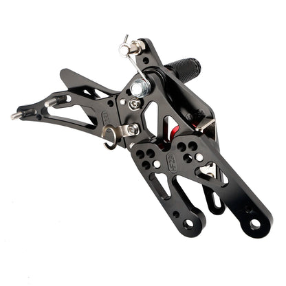 Black Rear Sets Foot Pegs Footrest For Honda CBR600RR 2003-2006 CBR1000RR 2004-2007