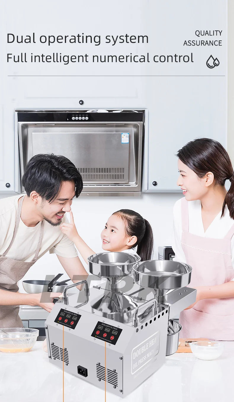 B02 Full Automatic Mini Small Household Home Use Oil Extraction Making Edible Olive Oil Press Machine