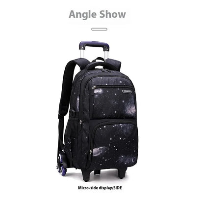 Japanese Korean Student Backpack Large Capacity Multi-Layer Breathable Design Waterproof Stylish Trolley for Stair Climbing