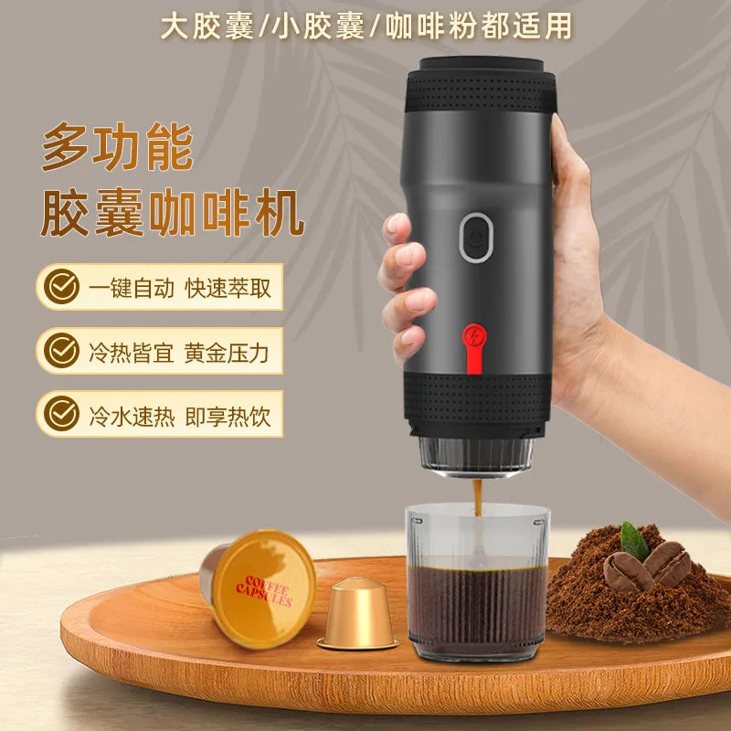 Portable Coffee Maker Espresso for Travel Mini Coffee Machine Outdoor Portable Coffee Maker Car Handheld Espresso Machine