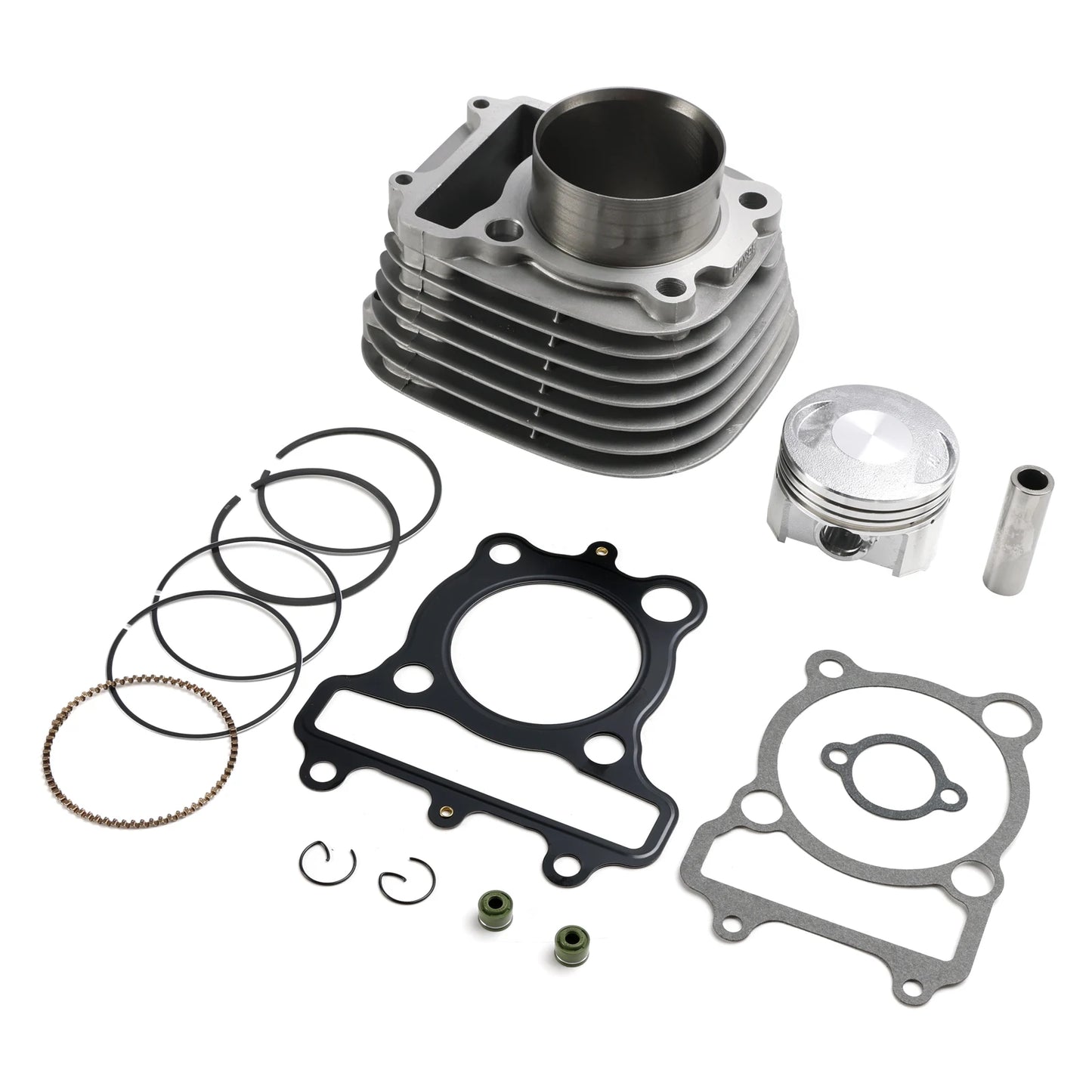 67mm Cylinder Jug Piston Kit for Yamaha YTM200 Moto 4 1985-1989 Tri-Moto Yamahauler 200 1983-1985