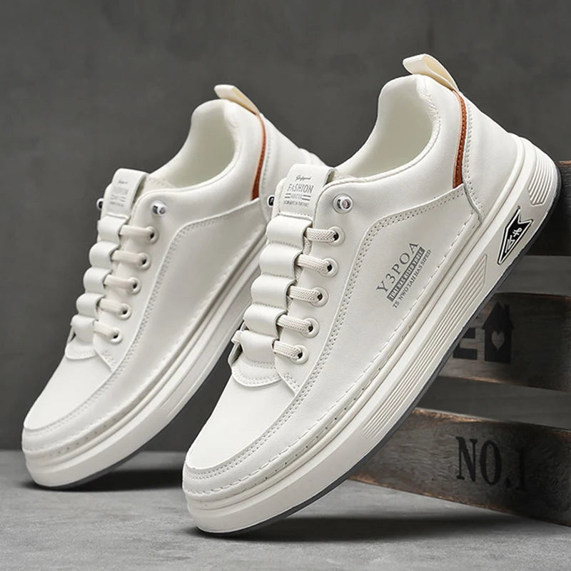 Y Men's Shoes New Breathable Little White Shoes Trendy and Versatile One-footed Street Athleisure Board Shoes