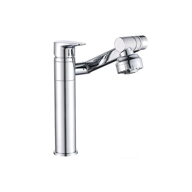 Faucet 360 Rotating Single Hole Multifunctional Hot and Cold Water Home Kitchen Bathroom Faucet