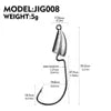 5pcs/bag 5g 7g 10g 14g Sharp-hooks Tip Strongness Root Original Lead Crank Lead Head Hook Fishing Hook