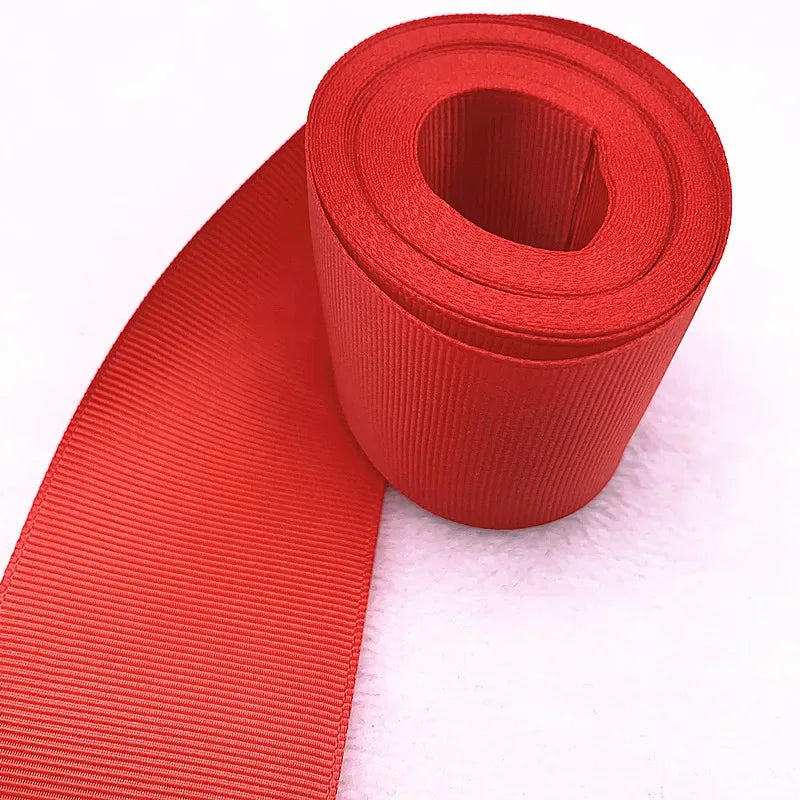 5yards 10/15/25/38/50mm Grosgrain Satin Ribbons for Wedding Christmas Party Decorations DIY Bow Craft Ribbons Supplies