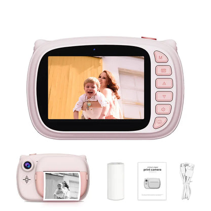 1080P HD Mini Camera Kids' Selfie Toddler Child Camera with Video Feature Print Style for Child's Birthday Gift