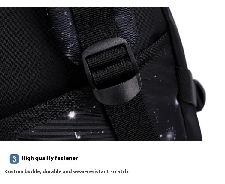 Japanese Korean Student Backpack Large Capacity Multi-Layer Breathable Design Waterproof Stylish Trolley for Stair Climbing