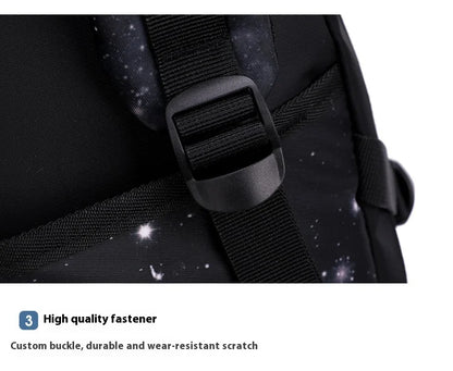 Japanese Korean Student Backpack Large Capacity Multi-Layer Breathable Design Waterproof Stylish Trolley for Stair Climbing