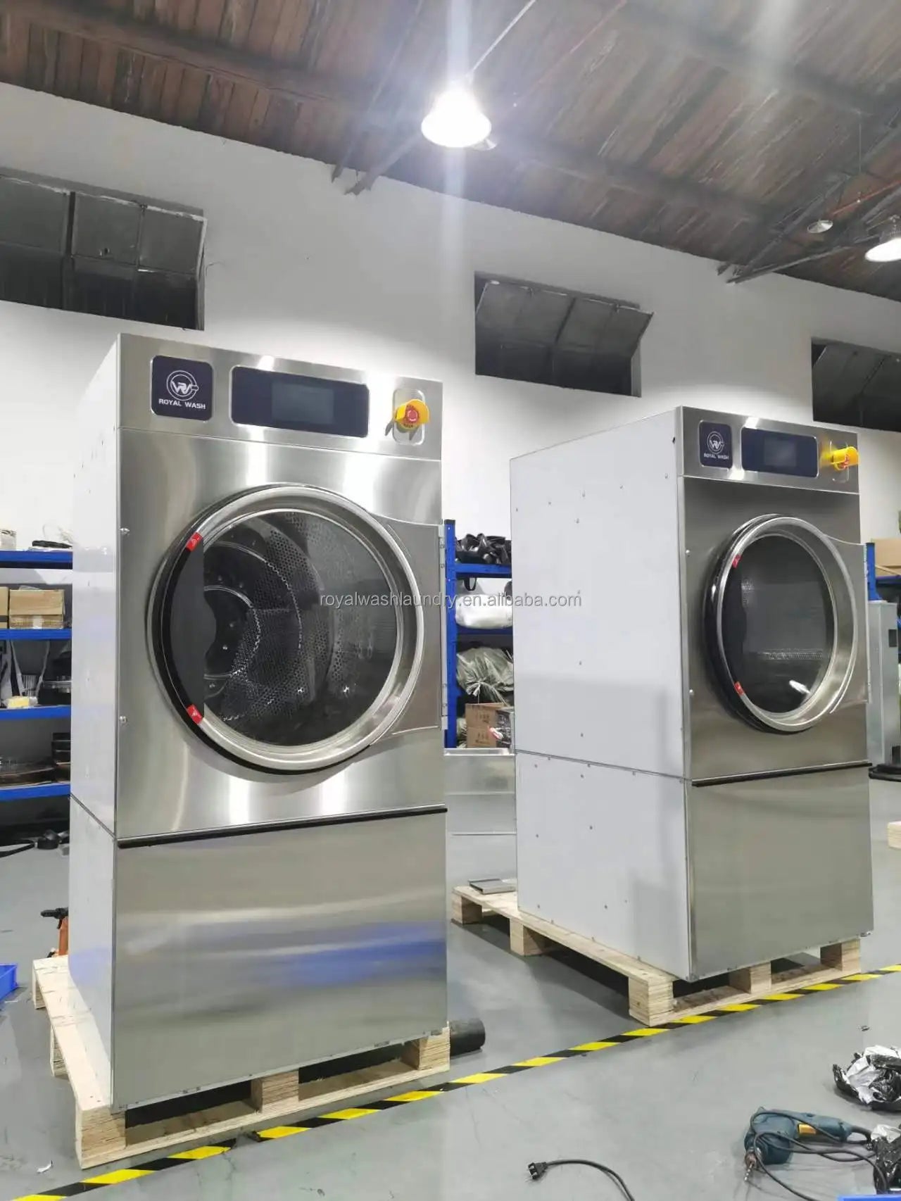 Commercial Electric Dryer Machine Fully Automatic Single Tumble Dryer Stainless Steel Condition New for Clothes Drying