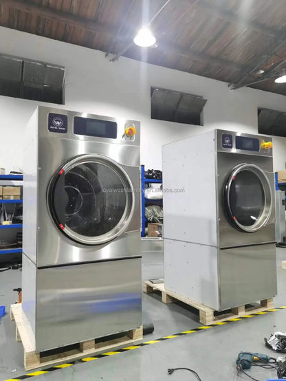 Commercial Electric Dryer Machine Fully Automatic Single Tumble Dryer Stainless Steel Condition New for Clothes Drying