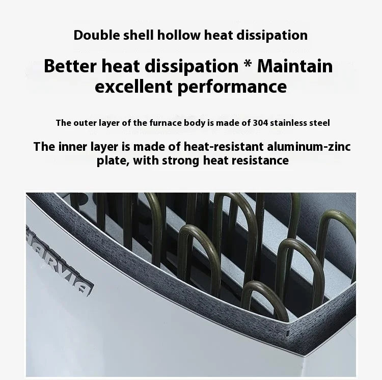 Harvia Stainless Steel Solid Spruce Wood Dry Steam Furnace Modern Design Household and Commercial Sauna Room Heating Equipment