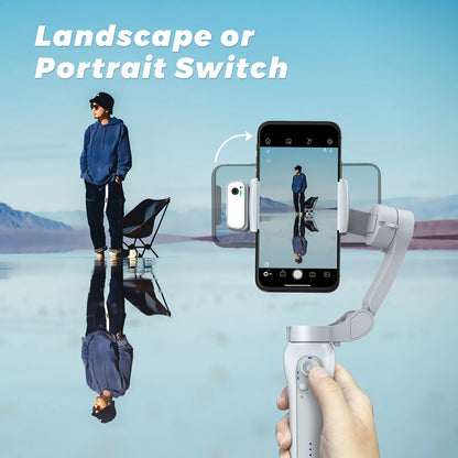 Best Seller L7Bpro Handheld 3  Foldable Panoramic Shooting 360 Degree Auto Face Tracking Phone Gimbal Stabilizer
