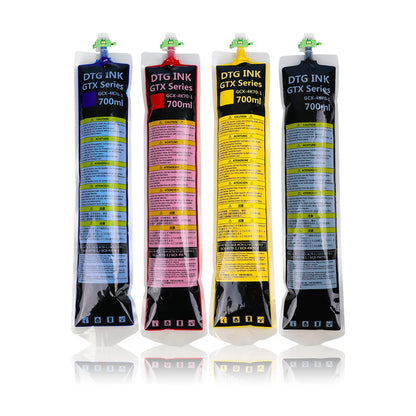 US Warehouse Shipping DTG Ink Pack GTX Pro 600 422 423 Printer DTG Ink Bag With Chip for Brother Printer Pigment Ink