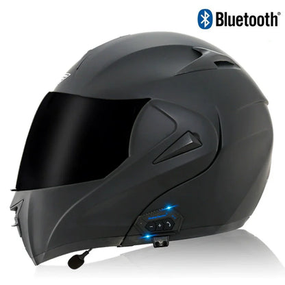 Carbon Fiber Pattern Electric Scooter Motorcycle Blueto0th Wireless Headphone Speaker Open Face Double Lens Full Face Helmets