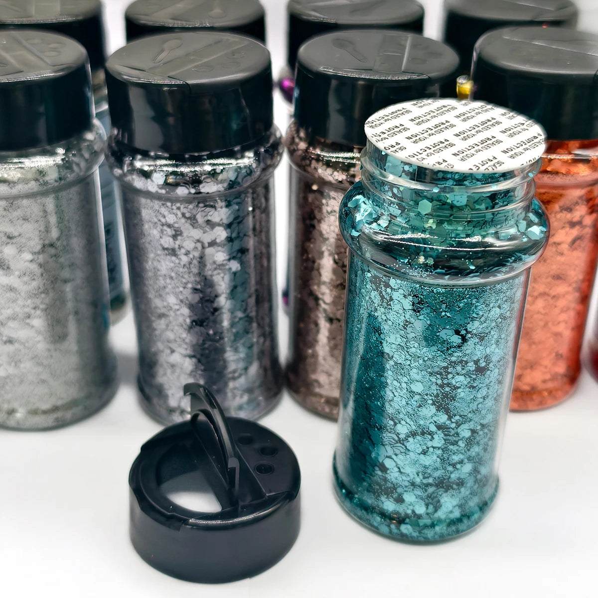US Warehouses Factory Wholesale Metallic Matte Glitter Powder Hexagon Bulk Holographic Glitter Mixed Chunky Glitter for Crafts