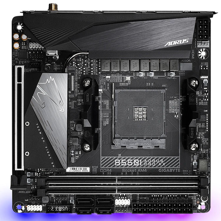 GIGABYTE B550I AORUS PRO AX Motherboard Supports 3rd Gen AMD Ryzen Processors