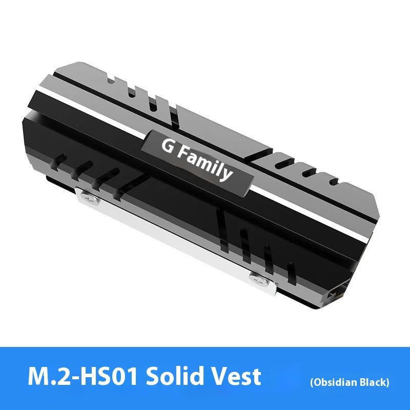 TEUCER M.2 2280 Aluminum Ball Bearing Solid State Drive Radiator Ngff Computer Silent Matte Armor Nvme Cooling Vest