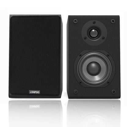 LONPOO LP42 75W*2 Passive Bookshelf Speaker HiFi Pair Speaker