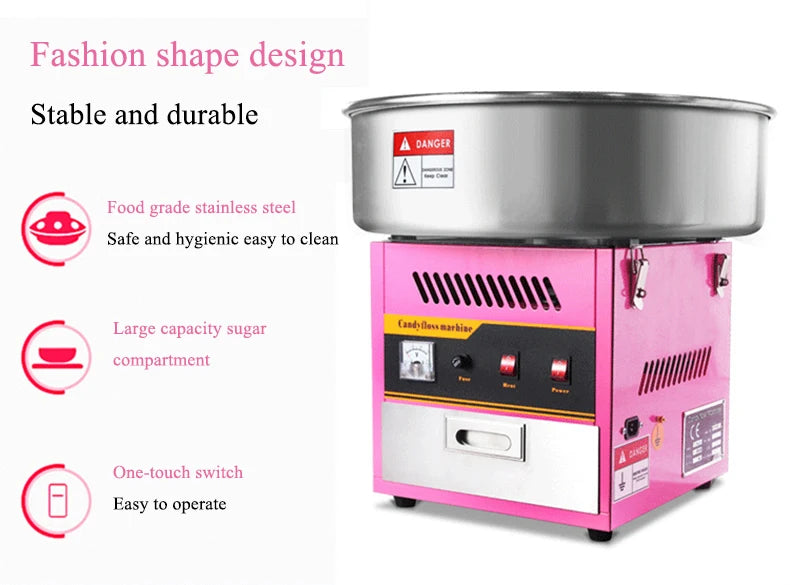 Hot Sale Automatic Cotton Candy Custom Machine Maquinas De Algodon De Azucar