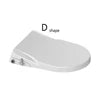 Dual Nozzle Plastic Toilet Seat Cover Vertical Spray Cold Water Eco-Friendly Soft Close Easy Installation Non-Electric Bathroom