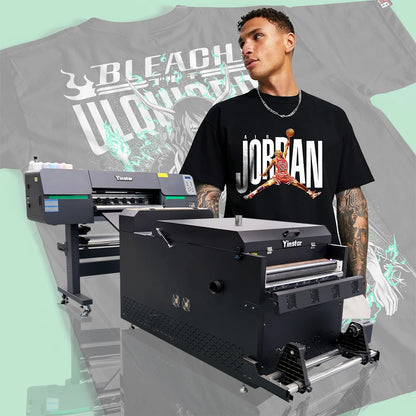 Yinstar 24 Inch Dtf Printer Digital Printer for T-shirt Clothes Textile Dual Printhead I3200 Digital  Imprimante Dtf Printer