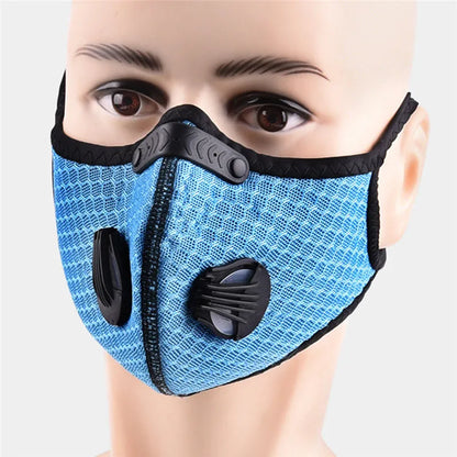 Sport Face Mask Activated Carbon Filter Dust Mask PM 2.5 Anti-Pollution Running Training MTB Road Bike Cycling Mask