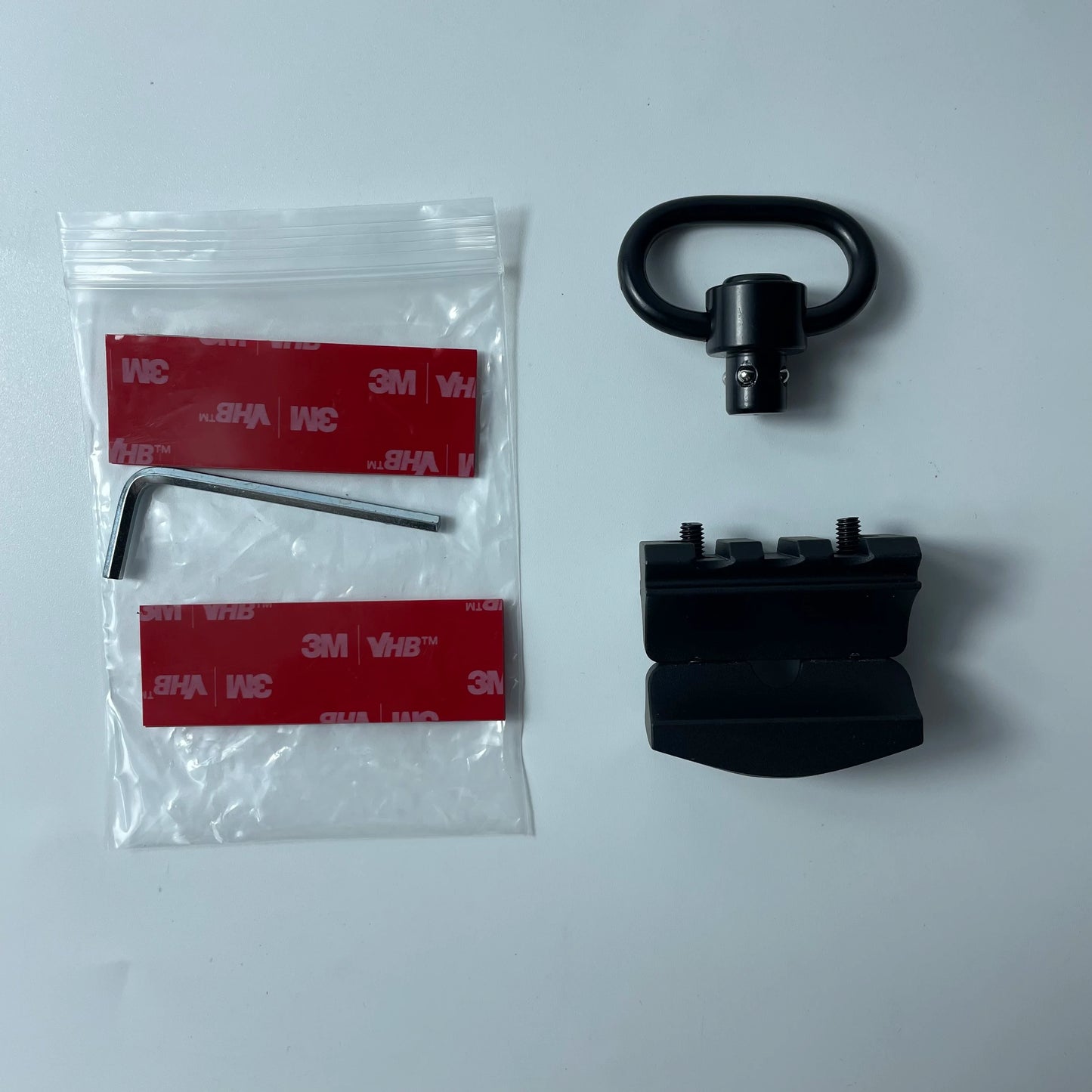Hunting Quick Release 3-Slot Sling Swivel Mount Barrel Clamp with Aluminium Alloy Flashlight Light Mount