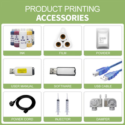 NEW XP600 Printer 1 White 6 Colors Ink A3 PET Film DTF Printer T-shirt Printing Machines Offset DTF Ink Printers